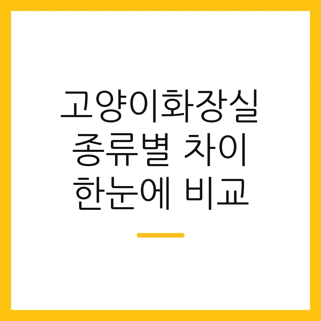 고양이화장실 종류별 차이 한눈에 비교